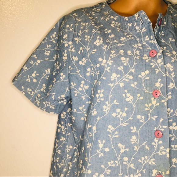 Vintage Button down Top - Picture 7 of 8